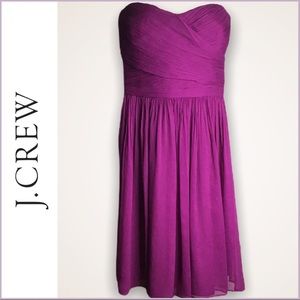 J. Crew “Arabelle” Silk Chiffon Dress EUC